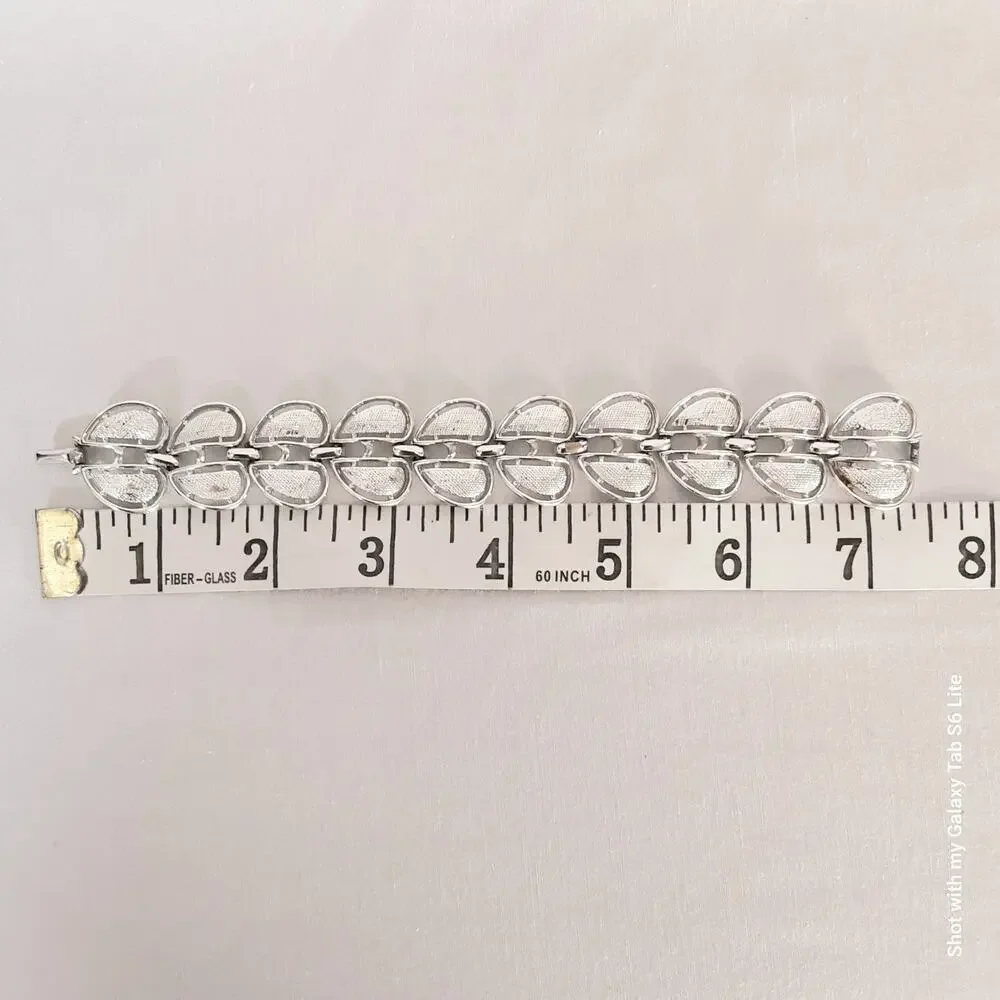 💎Coro SIlver Tone Bracelet Chunky Links